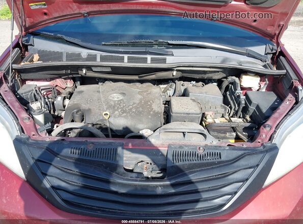 5TDZZ3DC7HS798668 2017 TOYOTA SIENNA Темно-бордовый Вид сзади