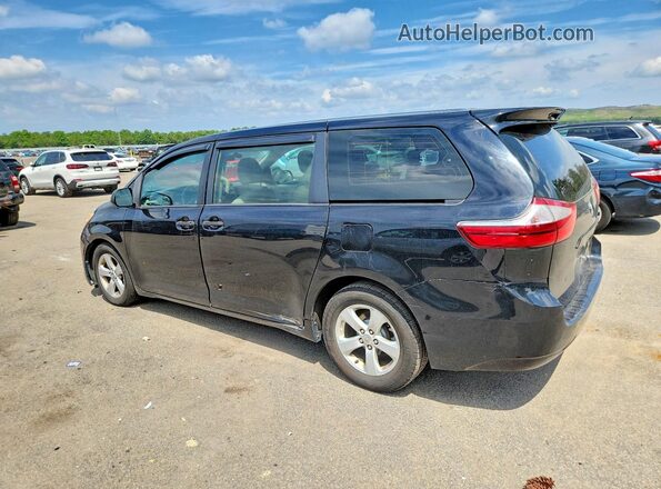 5TDZZ3DC7HS836738 2017 TOYOTA SIENNA Black Հետևի ձախ