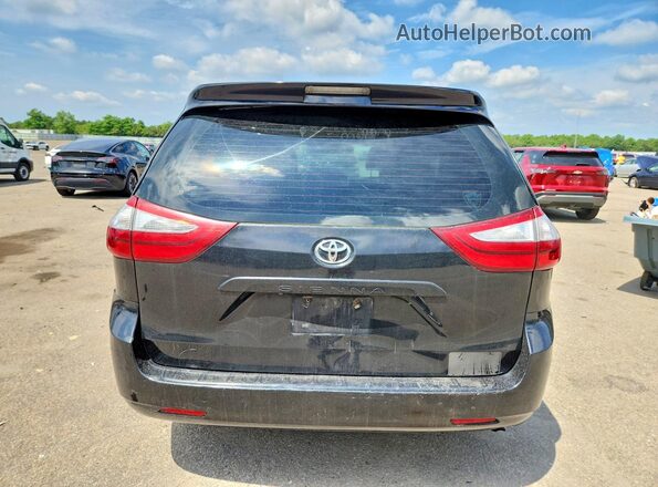 5TDZZ3DC7HS836738 2017 TOYOTA SIENNA Black Հետևի տեսք
