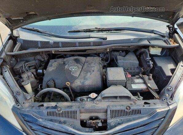 5TDZZ3DC7HS836738 2017 TOYOTA SIENNA Black Շարժիչի բաժամունքի տեսք
