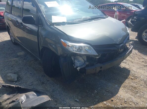 5TDZZ3DCXJS960086 2018 TOYOTA SIENNA Gray Вид спереду