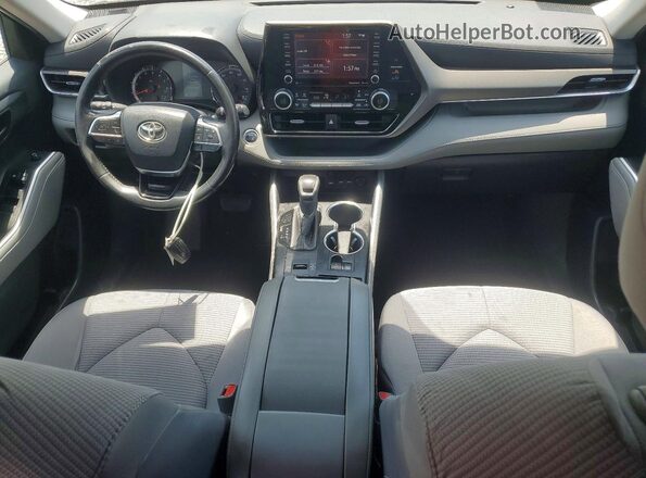 5TDZZRAH2LS014084 2020 TOYOTA HIGHLANDER Blue Առջևի վահանակի տեսք