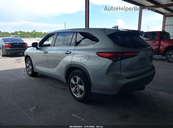 5TDZZRAH4LS009193 2020 TOYOTA HIGHLANDER Silver Trasero izquierdo
