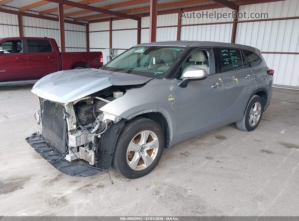 5TDZZRAH4LS009193 2020 TOYOTA HIGHLANDER Silver Vista tres cuartos delantera izquierda