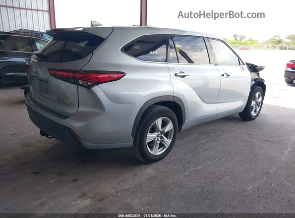 5TDZZRAH4LS009193 2020 TOYOTA HIGHLANDER Silver Trasero derecho