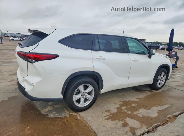 5TDZZRAH4MS079245 2021 TOYOTA HIGHLANDER White Հետևի աջ