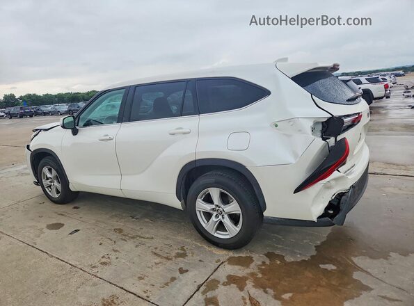 5TDZZRAH4MS079245 2021 TOYOTA HIGHLANDER White Հետևի ձախ
