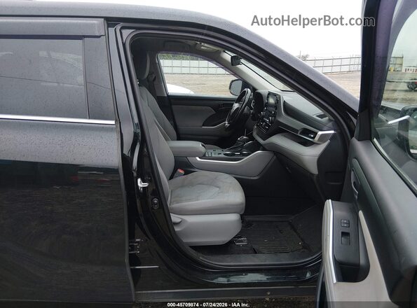 5TDZZRAH5MS035948 2021 TOYOTA HIGHLANDER Black წინა სალონის ხედი