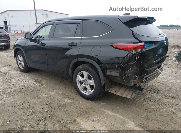5TDZZRAH5MS035948 2021 TOYOTA HIGHLANDER Black უკანა მარცხენა