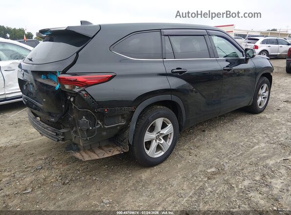 5TDZZRAH5MS035948 2021 TOYOTA HIGHLANDER Black უკანა მარჯვენა
