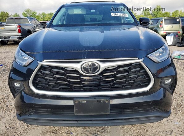 5TDZZRAH8LS007771 2020 TOYOTA HIGHLANDER Черный Вид спереди