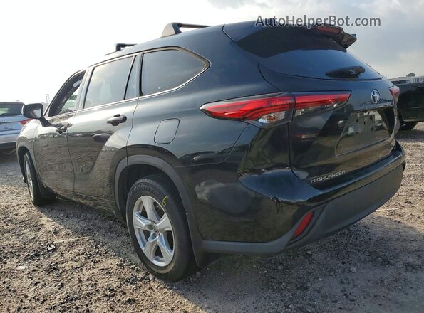 5TDZZRAH8LS007771 2020 TOYOTA HIGHLANDER Черный Задняя левая четверть