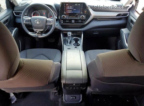 5TDZZRAH8LS007771 2020 TOYOTA HIGHLANDER Черный Вид панели приборов