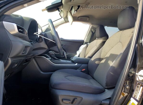 5TDZZRAH8LS007771 2020 TOYOTA HIGHLANDER Черный Вид салона спереди