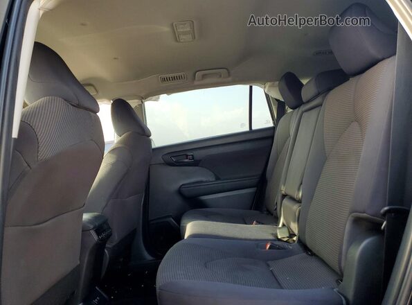 5TDZZRAH8LS007771 2020 TOYOTA HIGHLANDER Черный Вид задней части салона