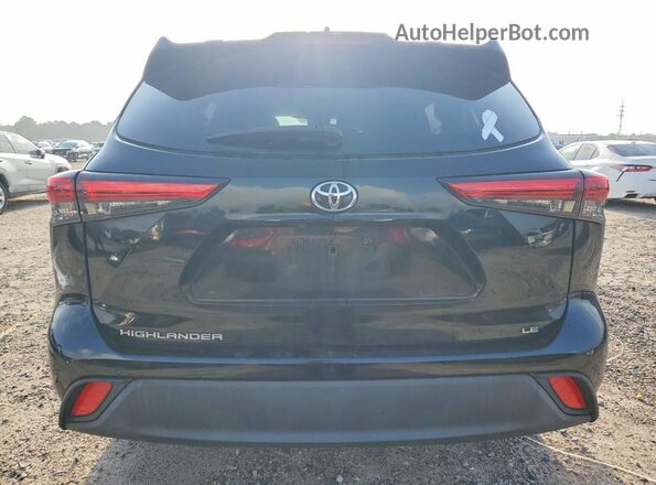 5TDZZRAH8LS007771 2020 TOYOTA HIGHLANDER Черный Вид сзади