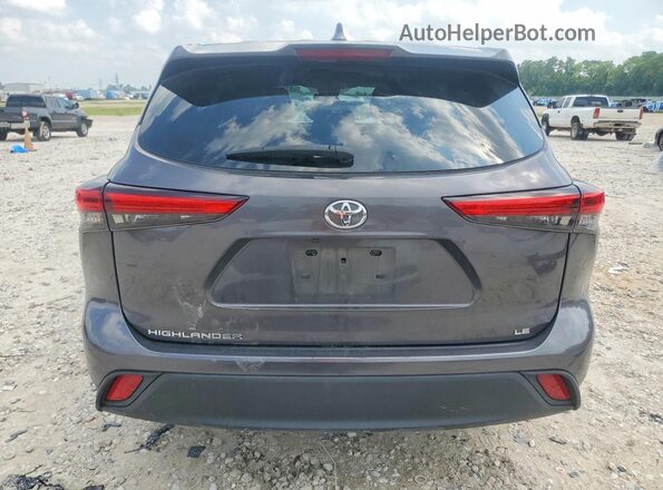 5TDZZRAHXMS049618 2021 TOYOTA HIGHLANDER Gray Հետևի տեսք