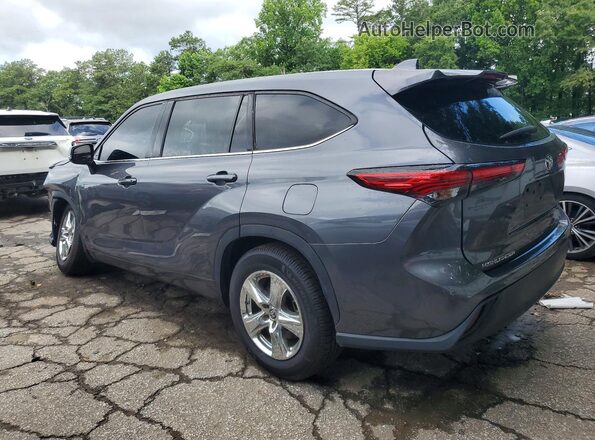 5TDZZRAHXMS065804 2021 TOYOTA HIGHLANDER Gray Trasero izquierdo