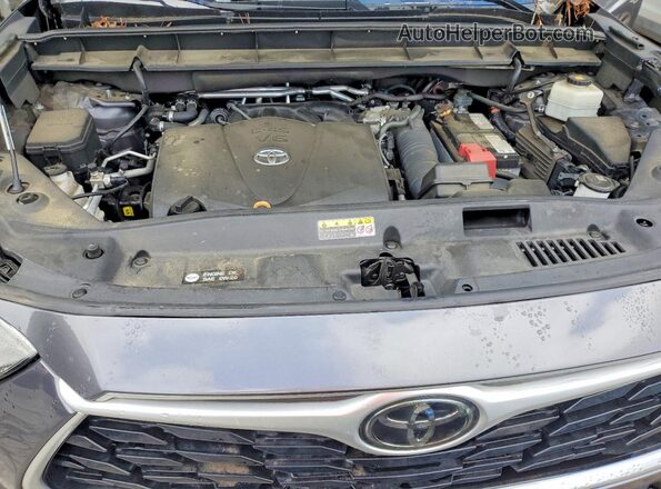 5TDZZRAHXMS065804 2021 TOYOTA HIGHLANDER Gray Vista interior trasera