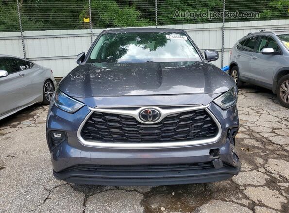 5TDZZRAHXMS065804 2021 TOYOTA HIGHLANDER Gray Vista frontal