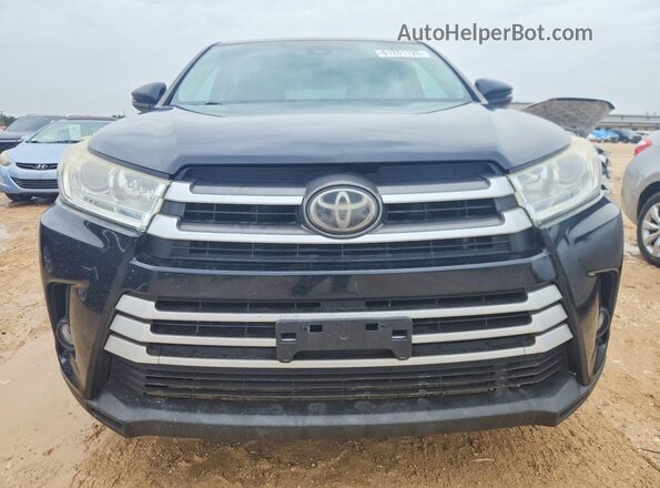 5TDZZRFH0JS243630 2018 TOYOTA HIGHLANDER Black Front view