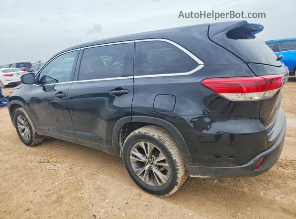 5TDZZRFH0JS243630 2018 TOYOTA HIGHLANDER Black Rear left