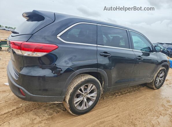 5TDZZRFH0JS243630 2018 TOYOTA HIGHLANDER Black Rear right