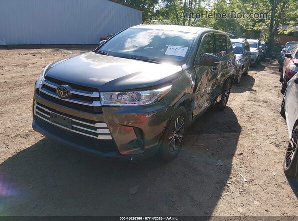 5TDZZRFH1JS269203 2018 TOYOTA HIGHLANDER Green Vista tres cuartos delantera izquierda