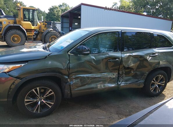 5TDZZRFH1JS269203 2018 TOYOTA HIGHLANDER Green Vista frontal