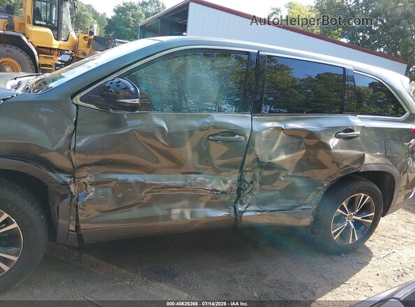 5TDZZRFH1JS269203 2018 TOYOTA HIGHLANDER Green 