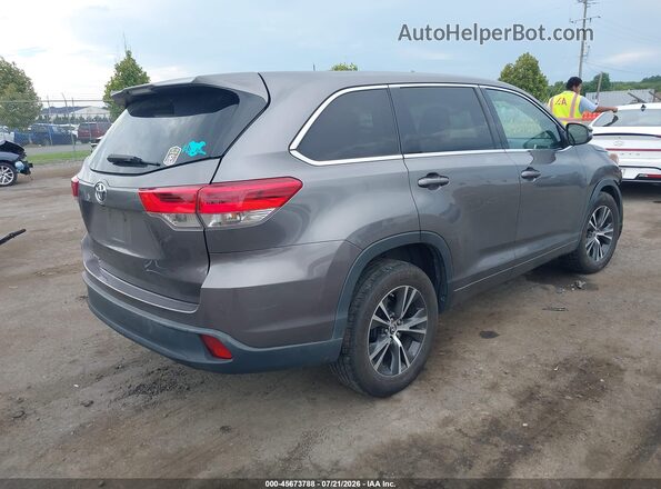 5TDZZRFH2JS245086 2018 TOYOTA HIGHLANDER Gray Задня права чверть