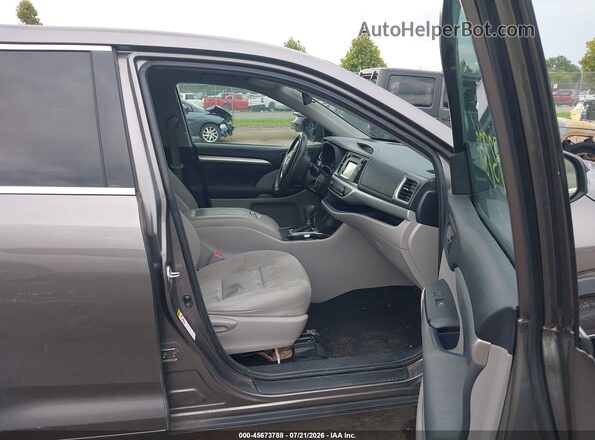 5TDZZRFH2JS245086 2018 TOYOTA HIGHLANDER Gray Вид салону спереду