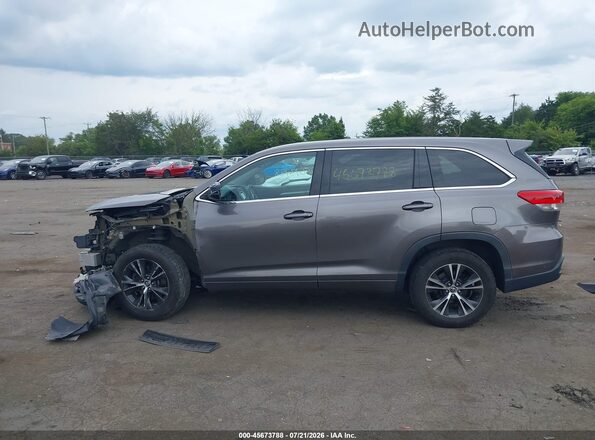 5TDZZRFH2JS245086 2018 TOYOTA HIGHLANDER Gray 