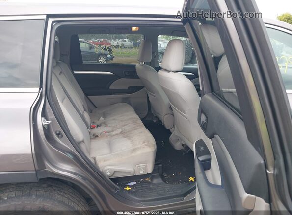 5TDZZRFH2JS245086 2018 TOYOTA HIGHLANDER Gray Вид наклейки з VIN-кодом