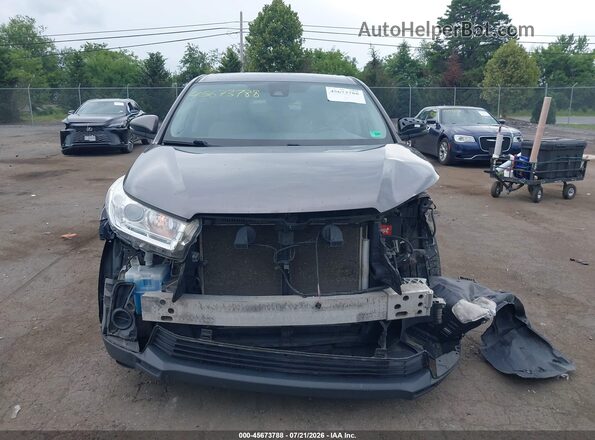 5TDZZRFH2JS245086 2018 TOYOTA HIGHLANDER Gray Вид задньої частини салону