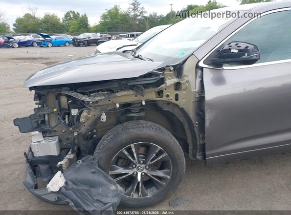 5TDZZRFH2JS245086 2018 TOYOTA HIGHLANDER Gray Вид спереду