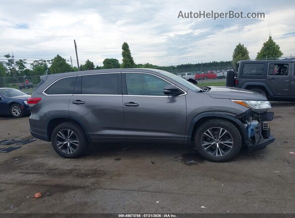 5TDZZRFH2JS245086 2018 TOYOTA HIGHLANDER Gray Панорамний вид салону 360°