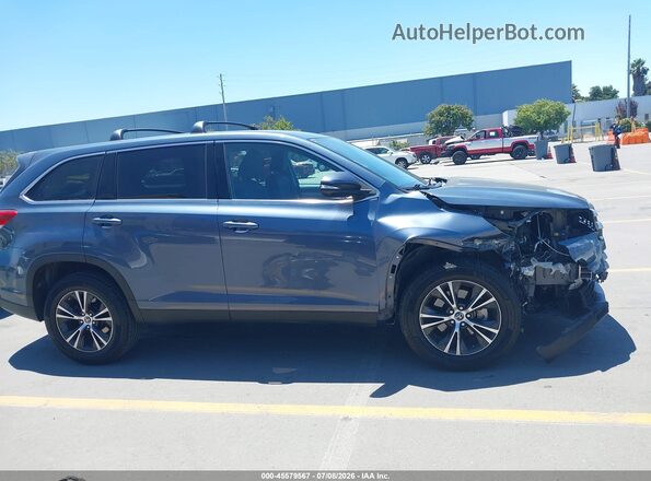 5TDZZRFH5KS315729 2019 TOYOTA HIGHLANDER Синий Панорамный вид салона 360°