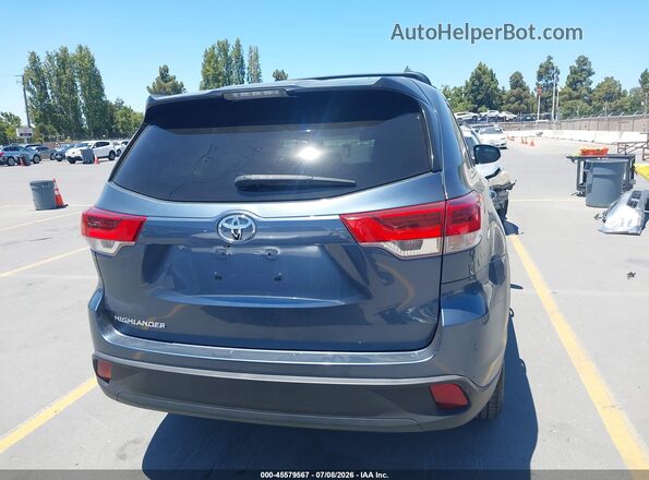 5TDZZRFH5KS315729 2019 TOYOTA HIGHLANDER Синий 