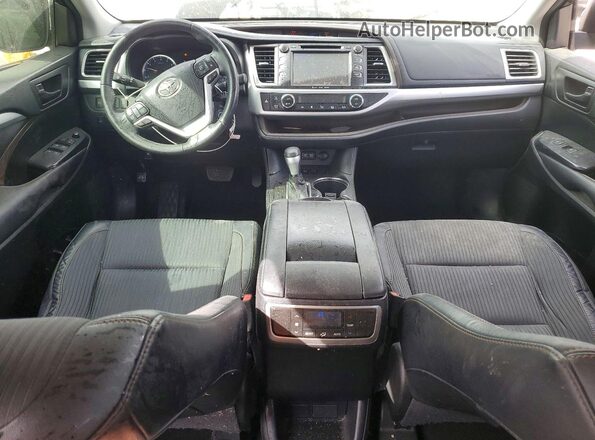 5TDZZRFH6HS198039 2017 TOYOTA HIGHLANDER White Вид панелі приладів