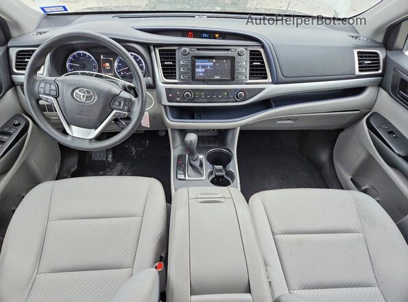 5TDZZRFH6JS266720 2018 TOYOTA HIGHLANDER White Vista del salpicadero
