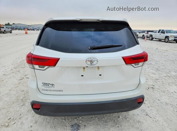 5TDZZRFH6JS266720 2018 TOYOTA HIGHLANDER White Vista trasera
