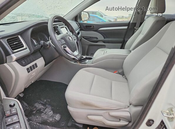 5TDZZRFH6JS266720 2018 TOYOTA HIGHLANDER White Vista interior delantera