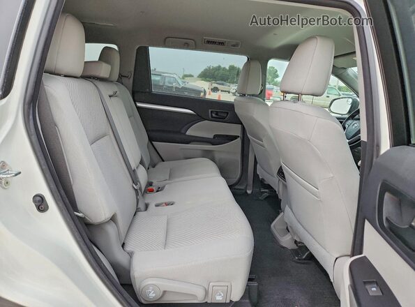 5TDZZRFH6JS266720 2018 TOYOTA HIGHLANDER White Vista de los asientos traseros