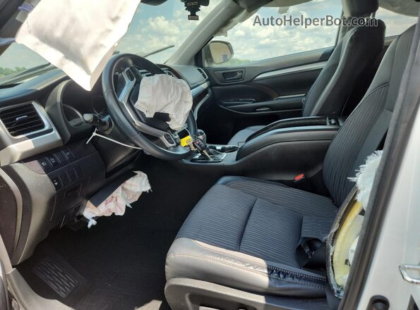 5TDZZRFH6JS269830 2018 TOYOTA HIGHLANDER White Вид салону спереду