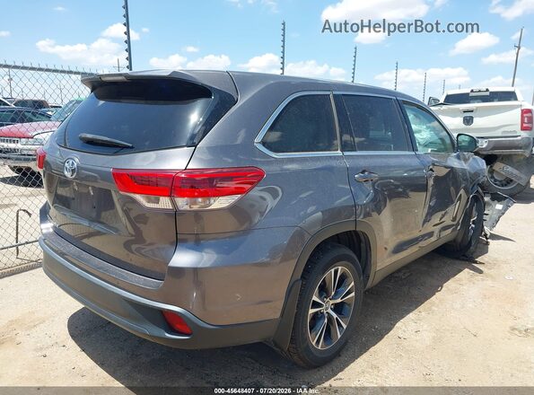 5TDZZRFH7KS351003 2019 TOYOTA HIGHLANDER Gray Հետևի աջ