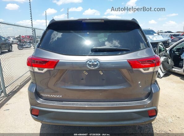 5TDZZRFH7KS351003 2019 TOYOTA HIGHLANDER Gray 