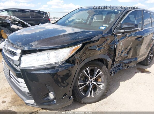 5TDZZRFH7KS352393 2019 TOYOTA HIGHLANDER Black Widok z przodu