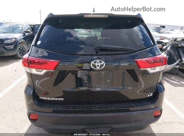 5TDZZRFH7KS352393 2019 TOYOTA HIGHLANDER Black 