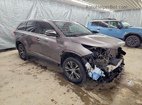 5TDZZRFH7KS367461 2019 TOYOTA HIGHLANDER Серый Передняя правая четверть